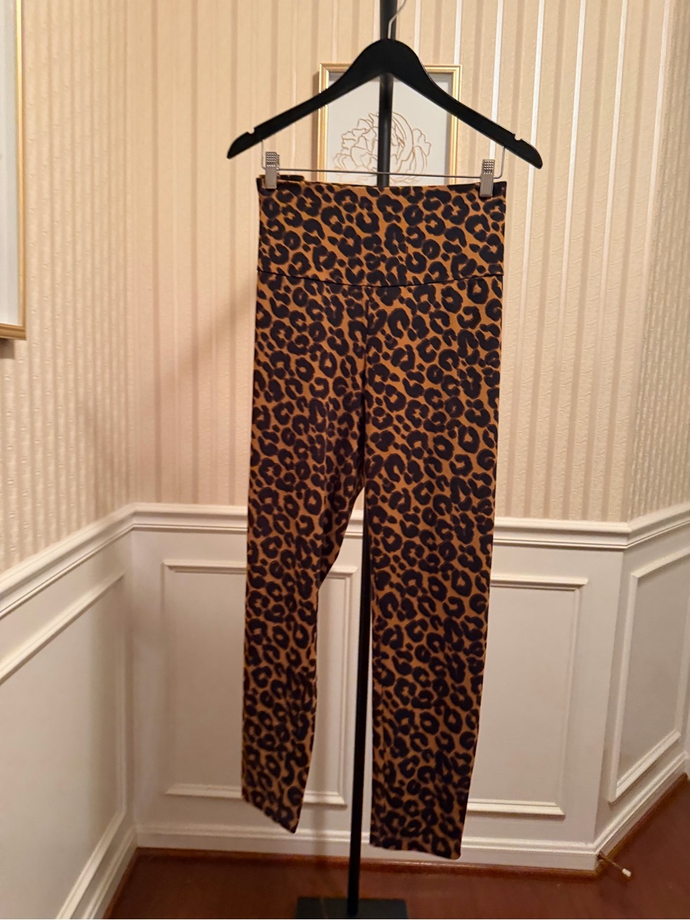 Terra & Sky Leopard Print High-Waist Leggings - Brown/Black